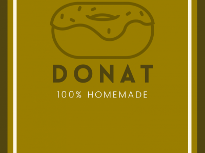Doughnut business sticker