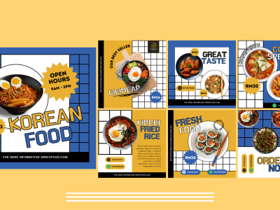 KOREAN RESTAURANT SOCIAL MEDIA POST DESIGN
