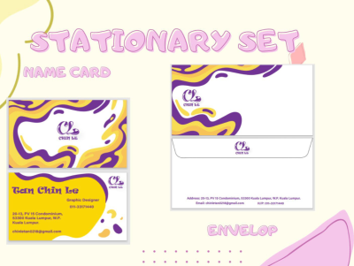 Own Company Stationary Set Design (name card and envelope)