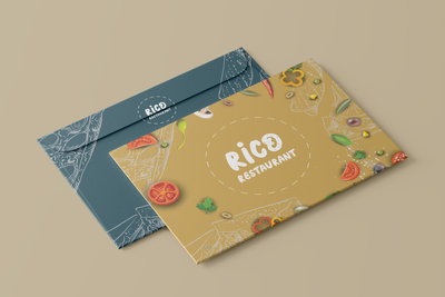 Rico Restaurant Envelope Design (sample)