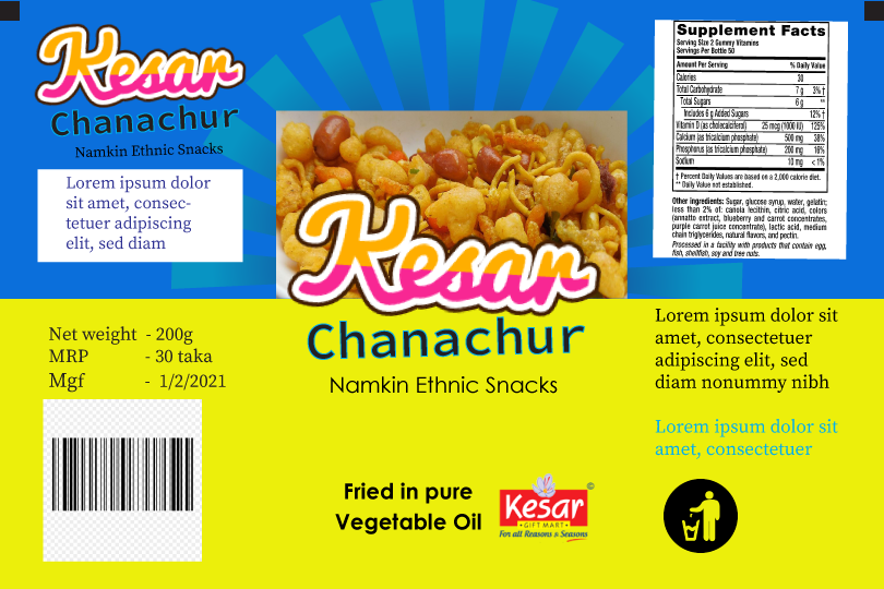 Chanachur Packet Design