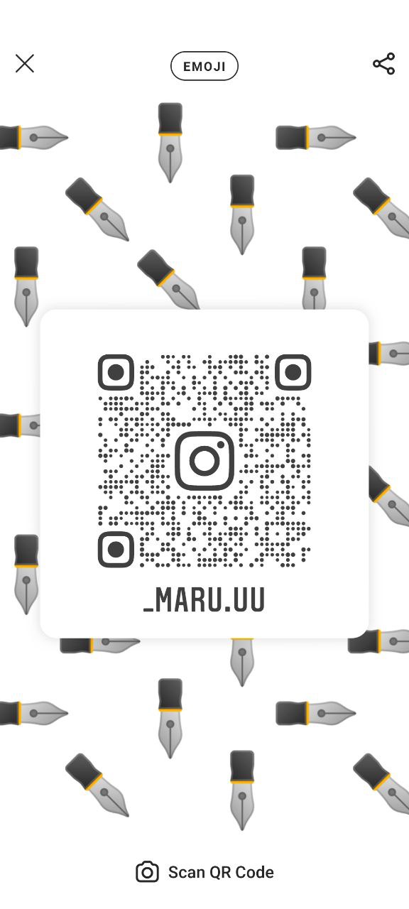 Scan this on your Instagram for my artwork posted in my Instagram account