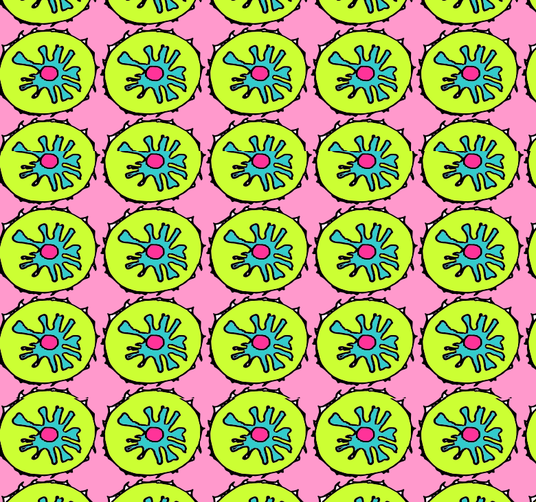 PINEAPPLE MOTIF IN SUMMER COLOUR