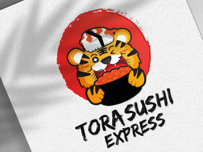 Logo 设计 🌸 TORA SUSHI EXPRESS
