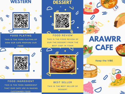 Pamphlet for AR menu