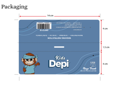 Depi Kids paper packaging