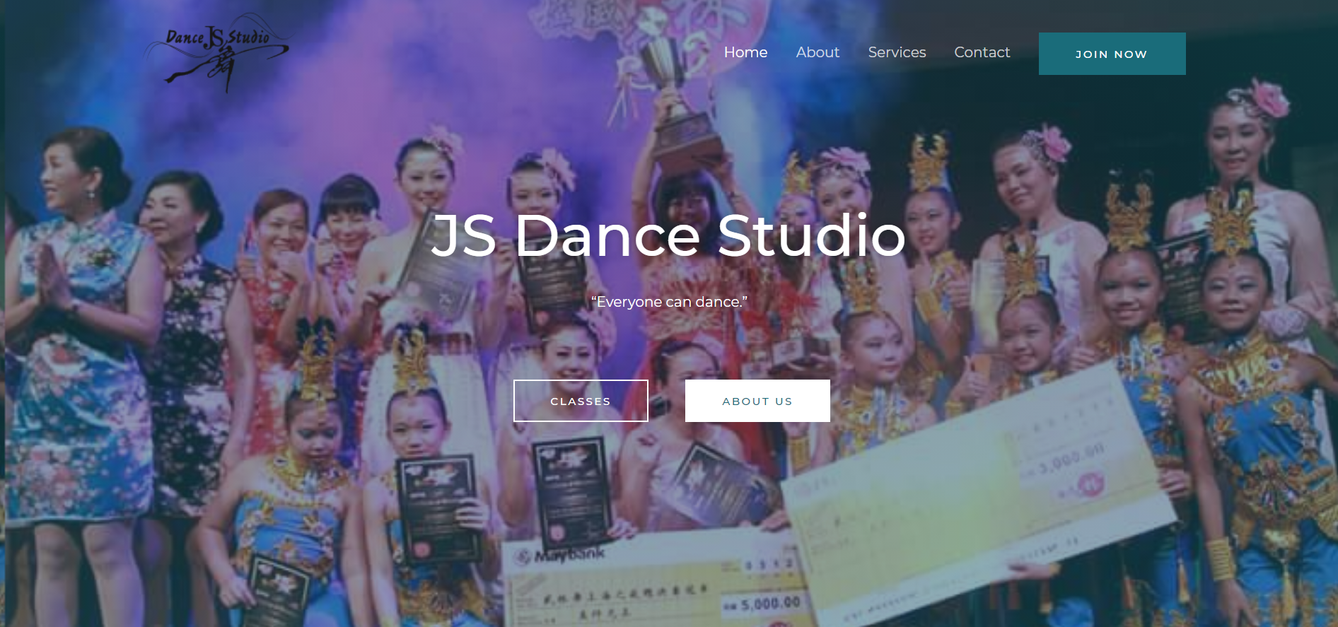 JS Dance Studio Website Design