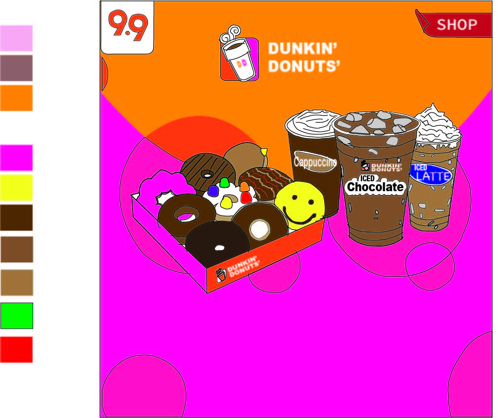 Dunkin Donuts Tracing 