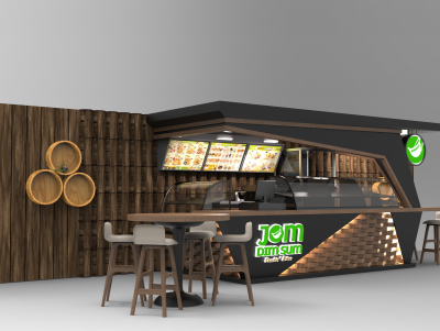 3 Dimensional design retail pop up store