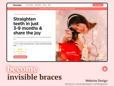 Become invisble braces landing page