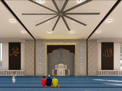 Masjid Parit Awang - Main Prayer Hall