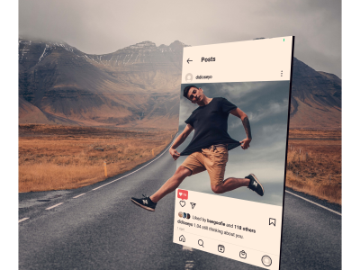 3D Popout Instagram