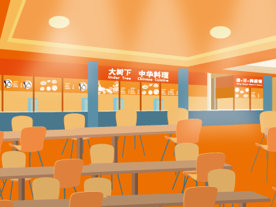 The Colour of Xiamen University Malaysia_Canteen
