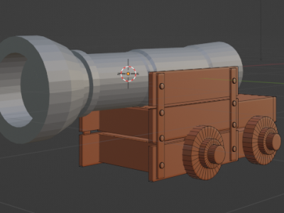 3D Cannon Model