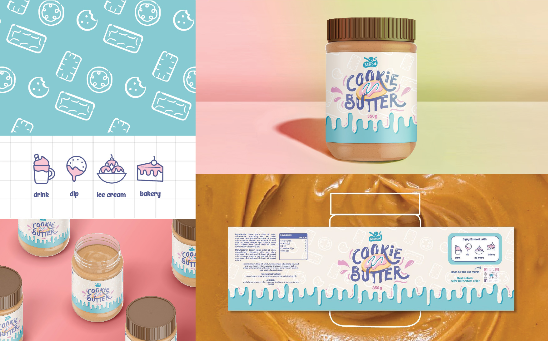 Bascoot Cookie Butter Packaging Label