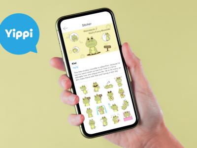 Yippi Sticker Design - Kiwi