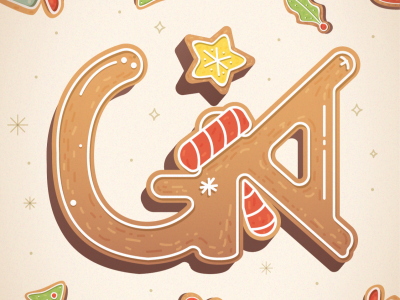 Gikak's Christmas theme logo 2