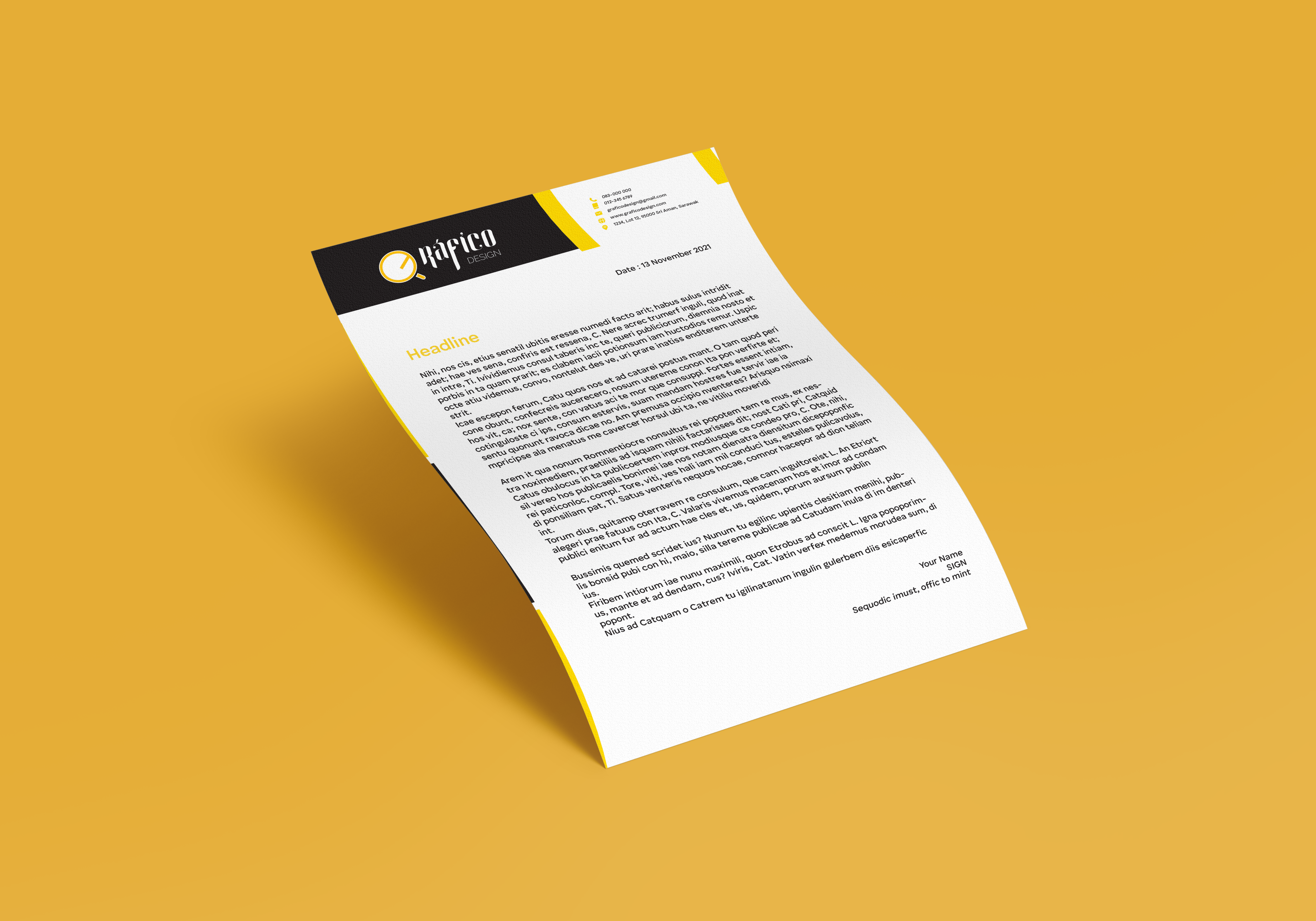 Gráfico Design Letterhead Design (sample)