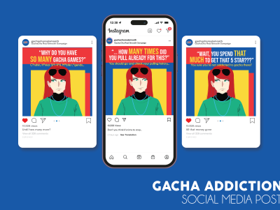 Gacha Gambling Addiction Campaign - Social Media Post