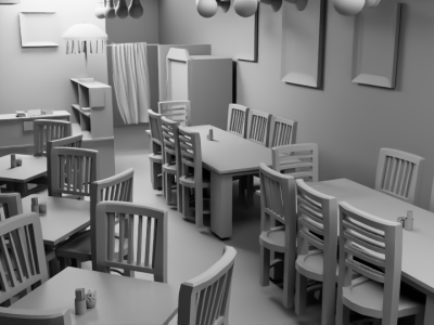 Restaurant - 3D Modelling