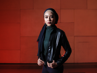 Model Photoshoot at night