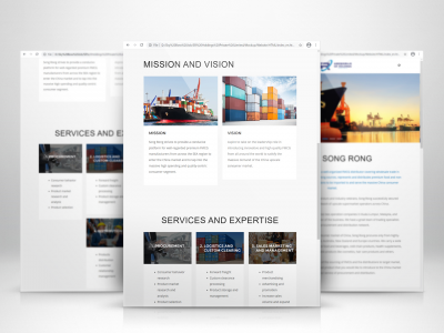 SR Holdings Web Design. ( Ui / UX )