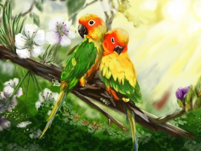 Parrot-finished