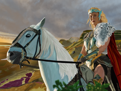 Warrior On A Horse