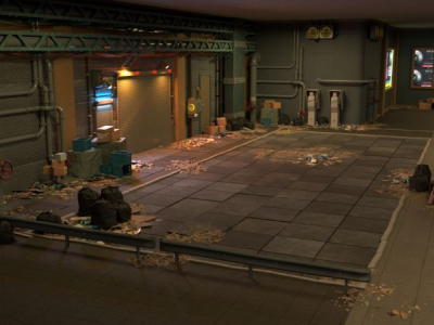 Cyberpunk alley