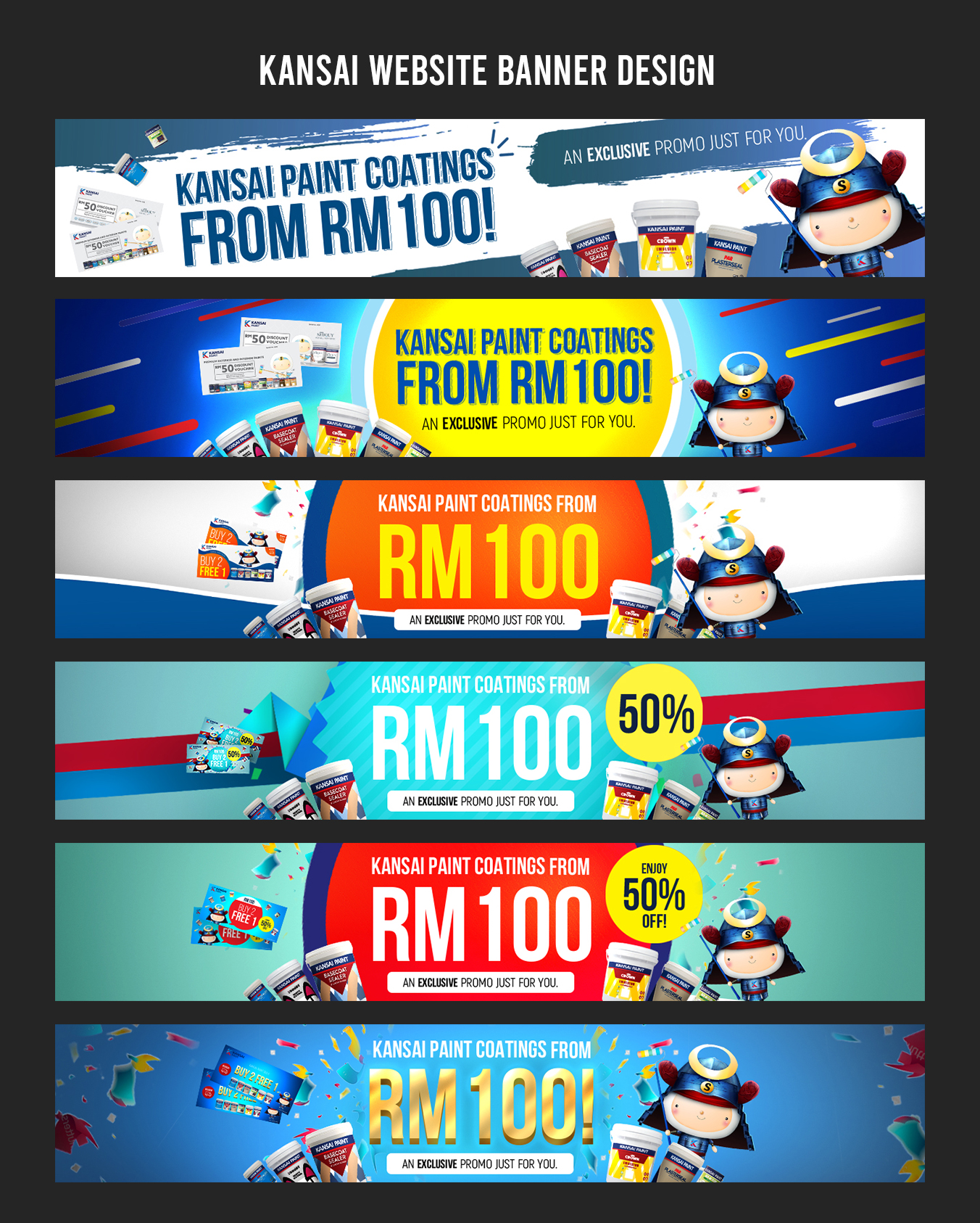 Kansai Paint Websiter Banner Design