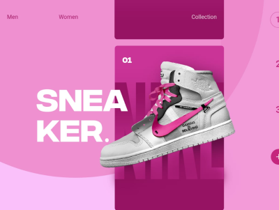 I will make the nike shoes on websites design