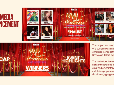 Social Media Announcement Design – MMU Showcase Talent Finalist