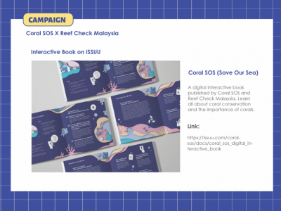 CoralSOS x Reef Check Malaysia publication