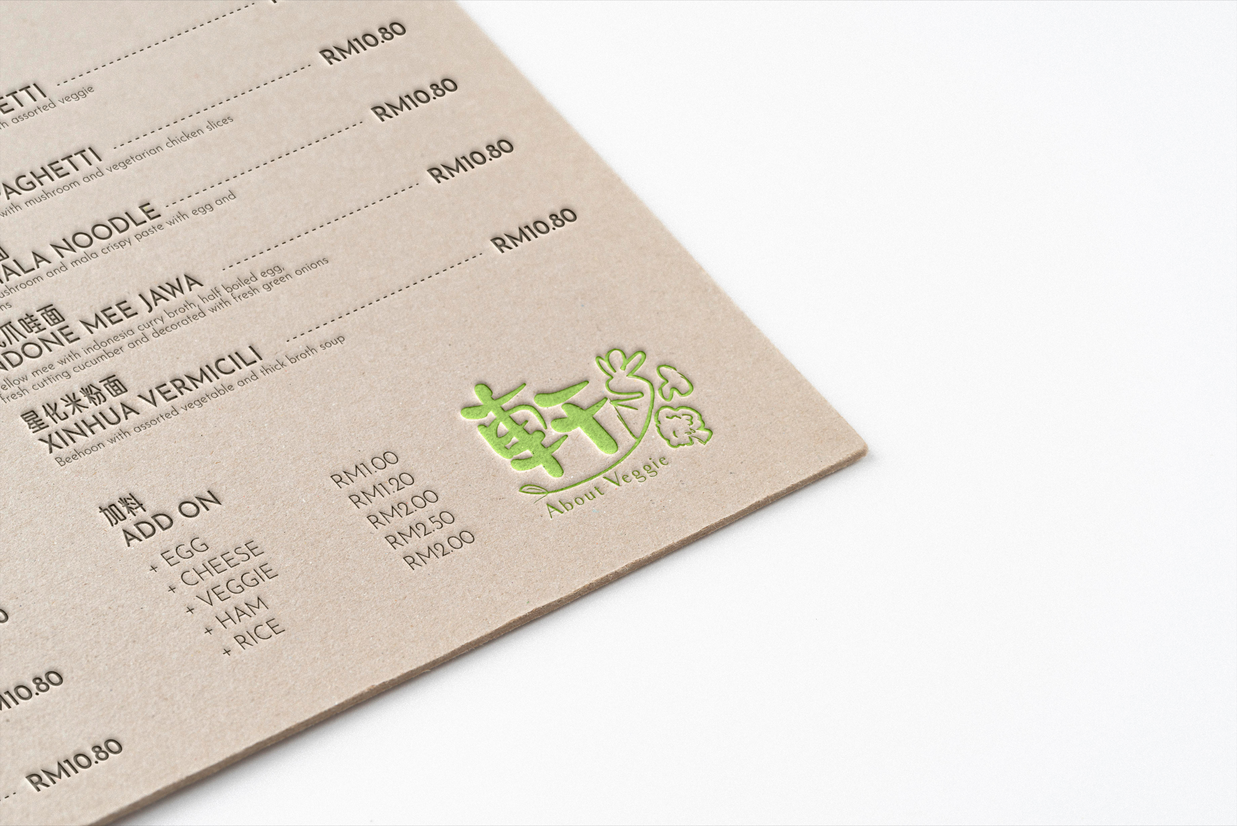 Menu- About Veggie
