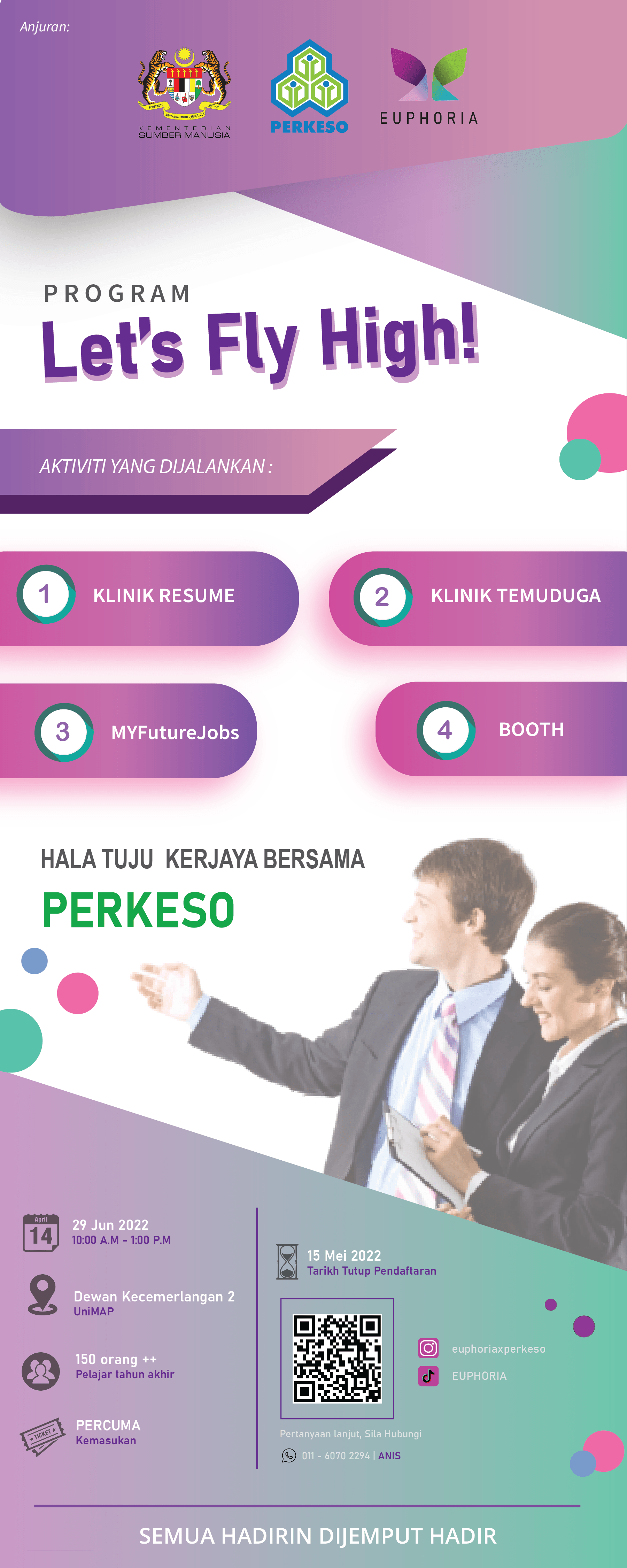 Bunting for Event in UniMAP with PERKESO