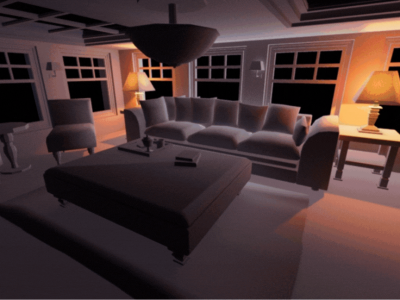 3D Environmental Lighting - Living Room