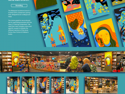 Instore Visuals / BookXcess, Setia Alam Branch - Branding