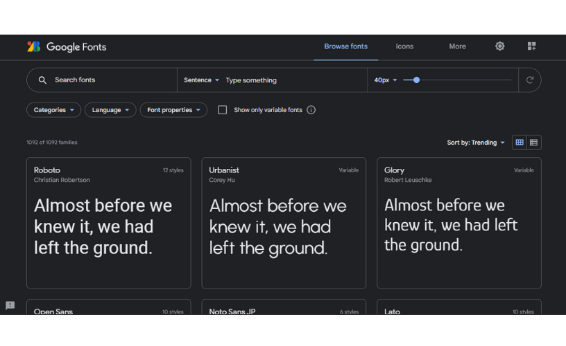Google Fonts