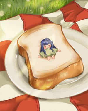 cute-girl-on-toast-bread.PNG